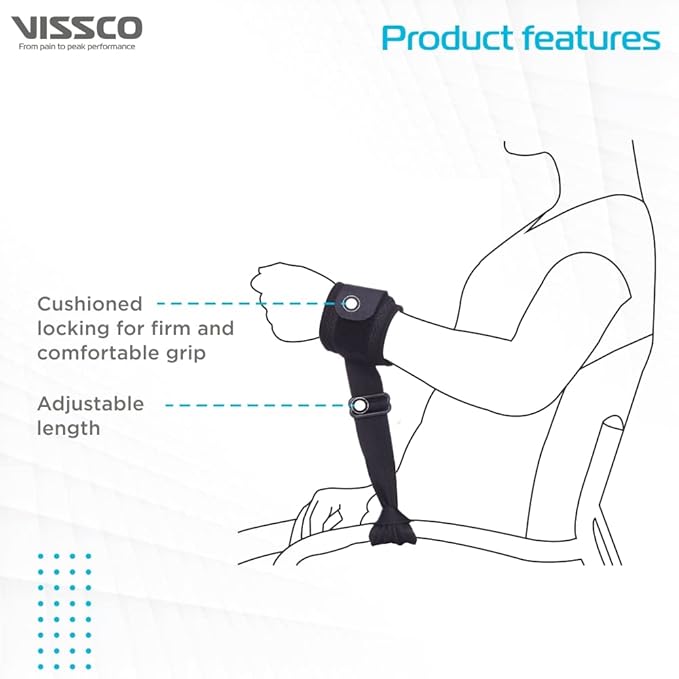 Vissco Patient Restrainer Strap, Ensures Safety of the Patients (Black)