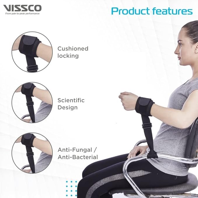 Vissco Patient Restrainer Strap, Ensures Safety of the Patients (Black)