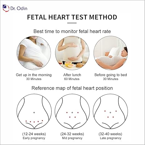 Dr. Odin OFD 103 Fetal Doppler Heart Rate Detection Monitoring Machine with in-Built Speaker